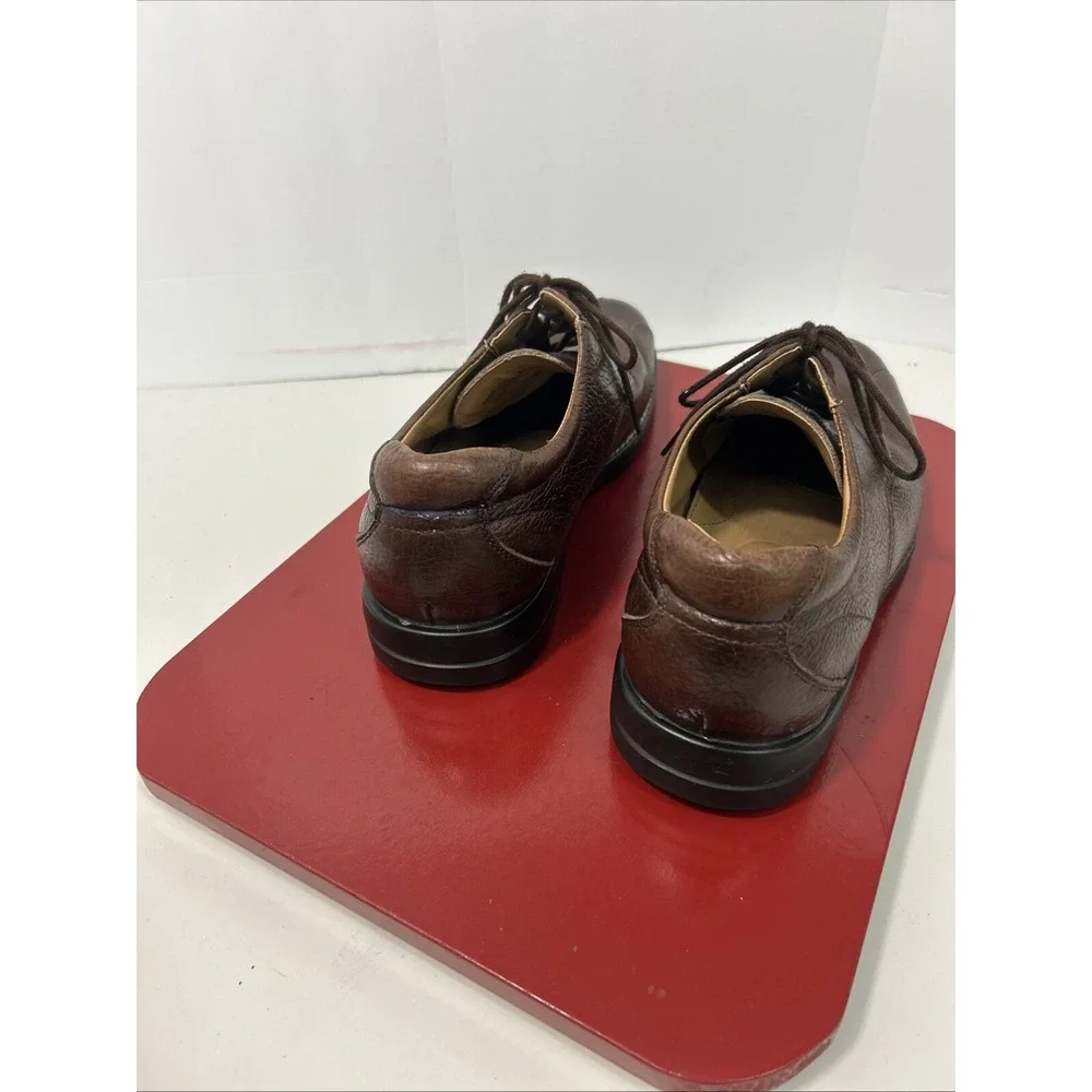 GH Bass and CO Mens 10.5 M Bass Lex Brown Lace Up Oxford‎ Multi Textured Shoes